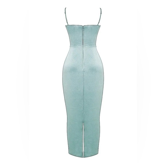 HOUSE OF CB 'Costanza' Light Jade Maxi Dress - Picture 4 of 4